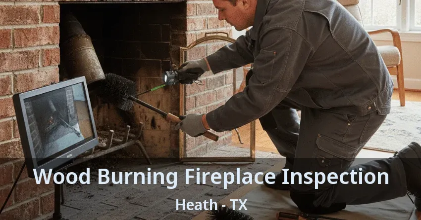 Wood Burning Fireplace Inspection Heath - TX
